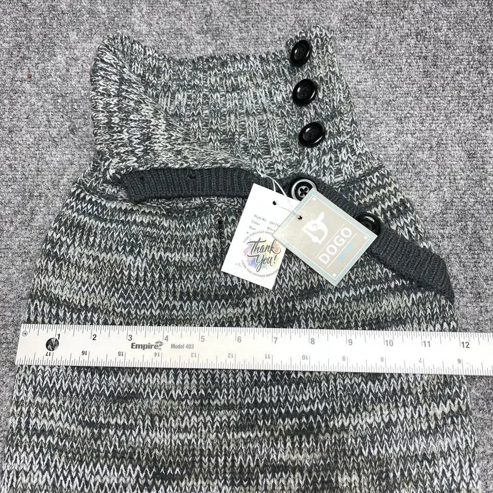 DOGO Multi-Way Turtleneck Sweater Black Size 2XL